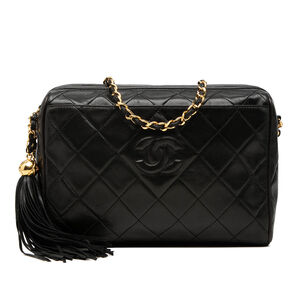 Pre-Loved Chanel CC Diamond Quilted Lambskin Tassel Camera Bag